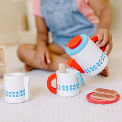 Wooden Steep & Serve Tea Set