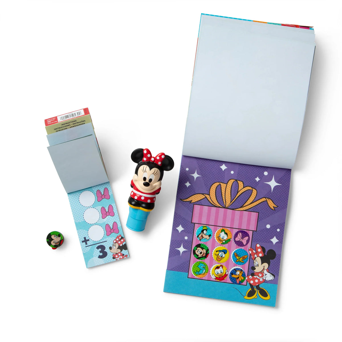 Sticker WOW!™ Disney Minnie Mouse Bundle: Activity Pad & Sticker Stamper + Mini Activity Pad and 200 Refill Stickers